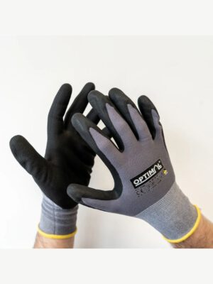 13 Nylon-Strickhandschuhe Größe 10 - OPTIMAL - 12er Pack