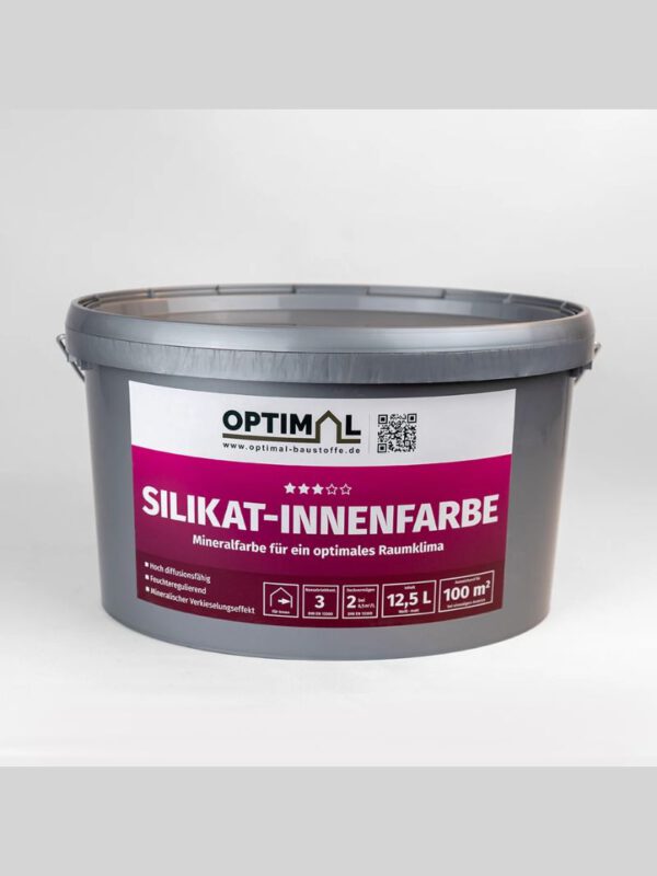 Silikat-Innenweißfarbe 12,5l - OPTIMAL - 32er Pack