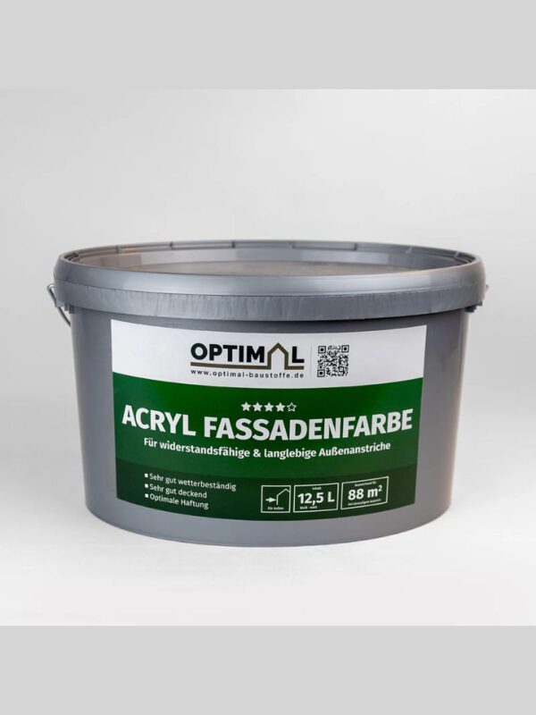 Acryl Fassadenfarbe 12,5l - OPTIMAL - 32er Pack