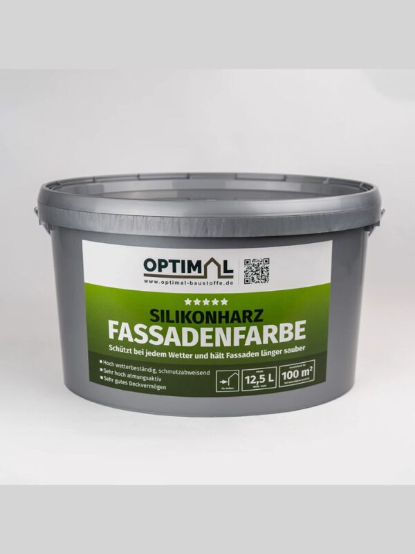 Silikonharz Fassadenfarbe 12,5l - OPTIMAL - 32er Pack